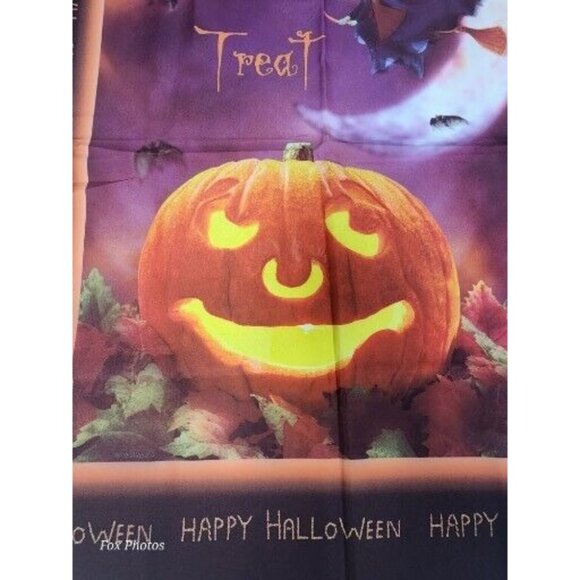 Halloween Jack-O-Lantern 27x37 Garden Flag Yard Banner Trick Treat Witches Decor - Picture 4 of 6
